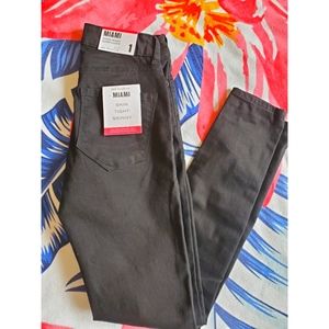 Size 1- Miami high rise super skinny jeans- Black